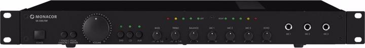 Monacor Stereo-Mischverstaerker, 3xIn 3xMik 2x100W, 1HE