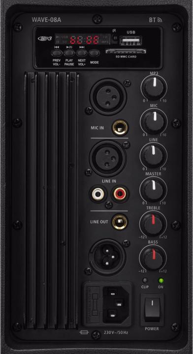 Produktbild Img Stage Line Aktive PA-Box 8Z, 150 W, BT, MP3, USB + SD (Aktiv, 1x 80 W)