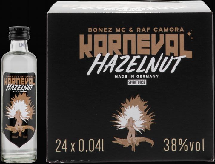 Produktbild Bonez MC & RAF Camora Karneval Haselnuss Vodka 24er Pack