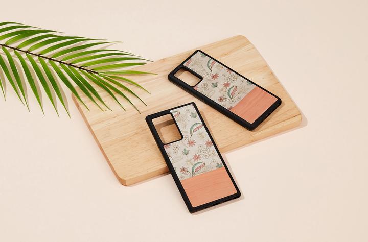 Immagine prodotto Man.Wand Custodia &WOOD per Galaxy Note 20 Ultra fiore rosa juodas (Samsung Galaxy Note 20 Ultra)