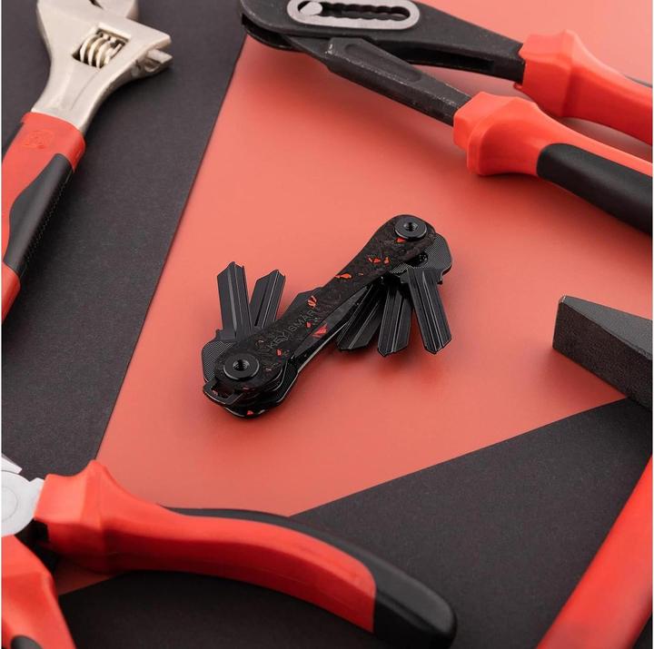 Key Smart Red Forged Carbon