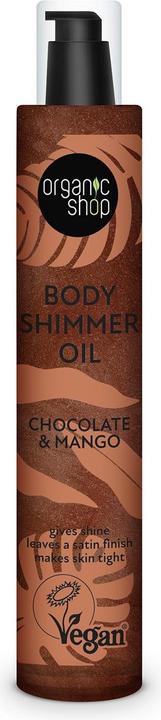 Immagine prodotto Organic Shop Olio scintillante per il corpo Cioccolato e Mango 100ml (Olio corpo, 100 ml)