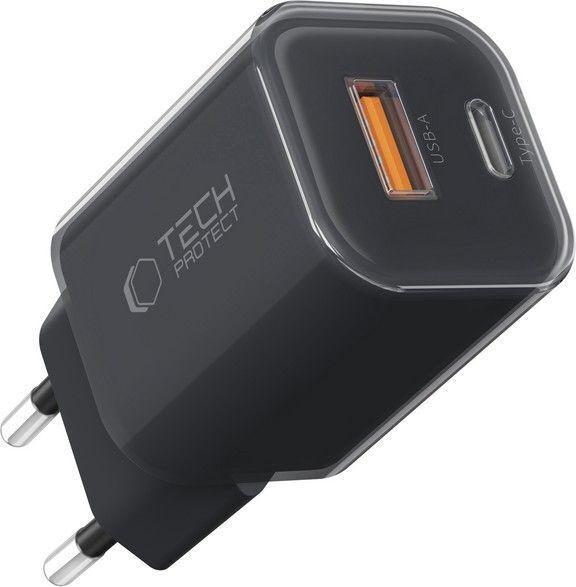 Image du produit Tech-Protect NCM33W 2-port PD33W/QC3.0 wall charger - black (33 W)