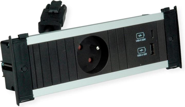 Produktbild Bachmann KAPSA S 1xUTE 1xUSB A&C 22W 0,2m GST18 (1 x, CEE 7/3, CEE 7/5, 0.20 m)