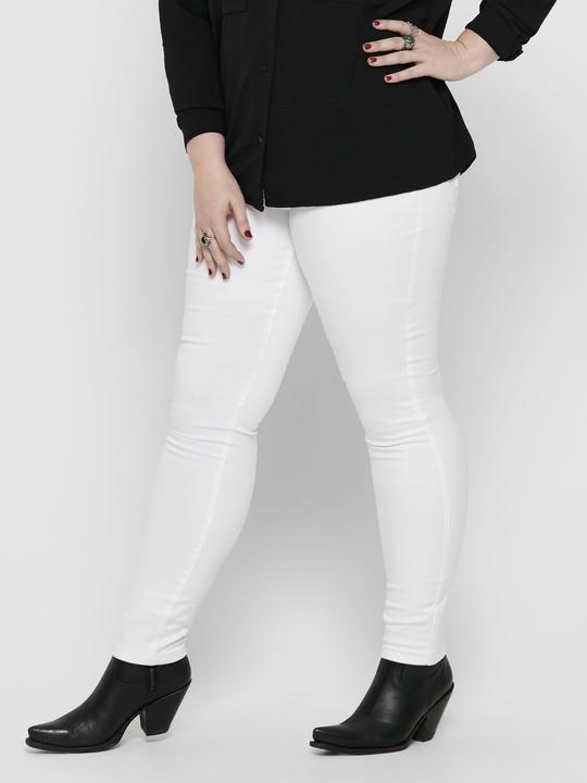 Image du produit Only Jeans à coupe étroite White Curvy CarAugusta HW (W44/L30)