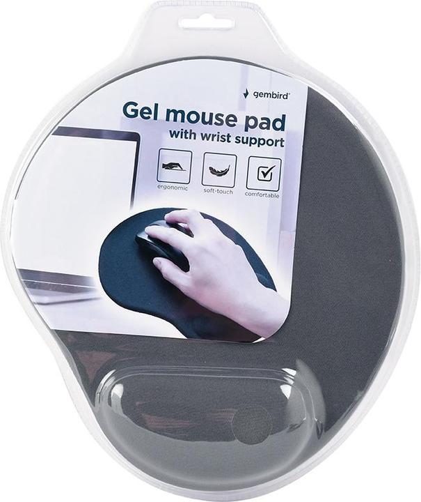 Image du produit Gembird MP-GEL-GR Tapis de souris Gris