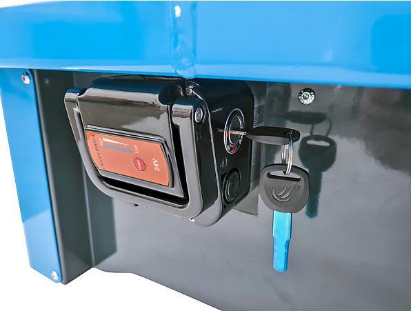 Produktbild eurokraft pro Montagewagen mit Elektroantrieb, 2 Etagen verzinkt, 1470x700x1300mm, verzinkt (500 kg)