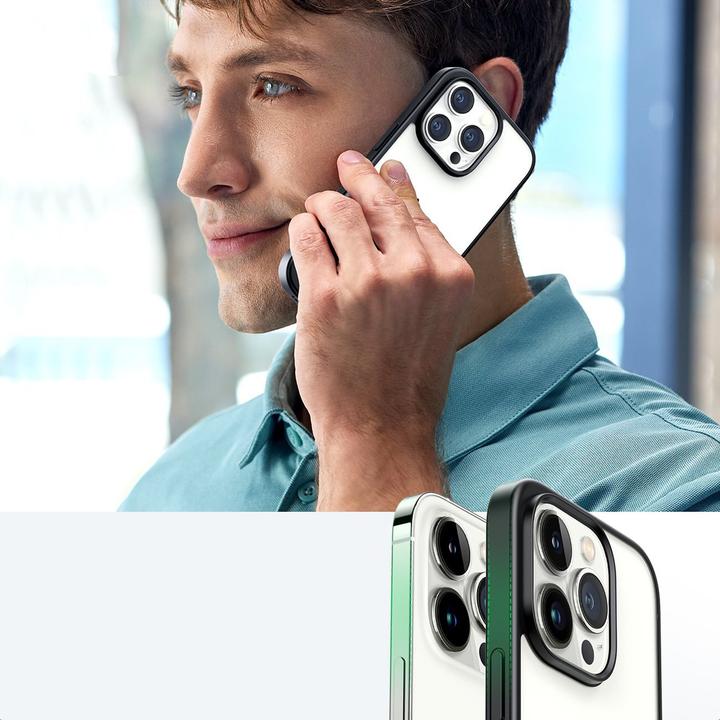 Actual product image Ugreen LP635 Kickstand Protective Case Hard Cover with Gel Frame and Built-in Stand for iPhone 14 Pr (Apple iPhone 14 Pro)