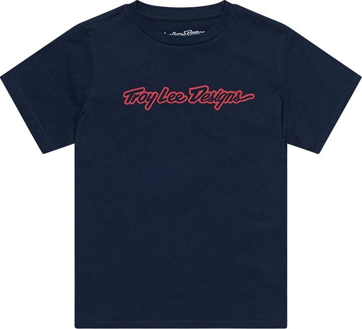 Troy Lee Designs T-Shirt, Signature, navy, youth XL (XL)