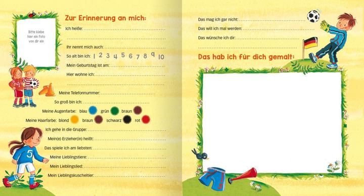 Immagine prodotto Freundebuch Kindergarten Fussball (Tedesco, Sabine Kraushaar, 2018)