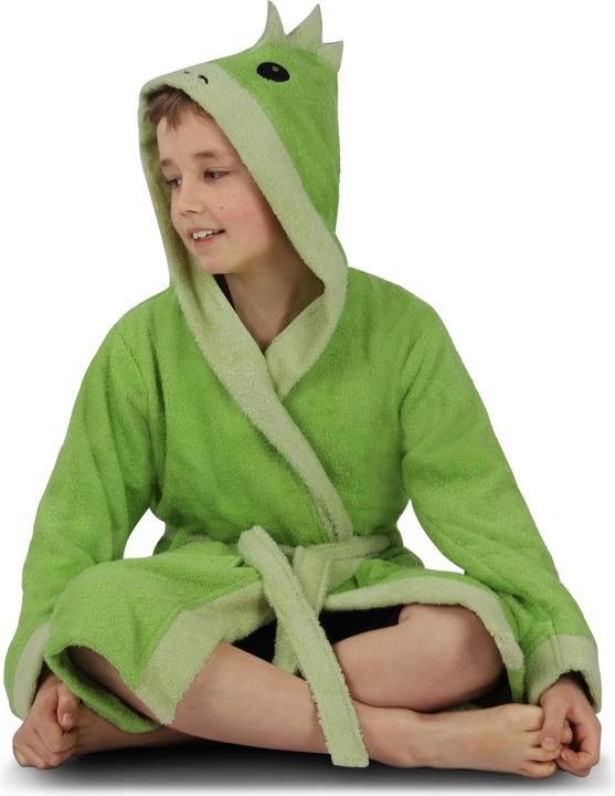 Actual product image Normani Frottee Bademantel für Kinder aus Bio-Baumwolle - 9703 (122, 128)