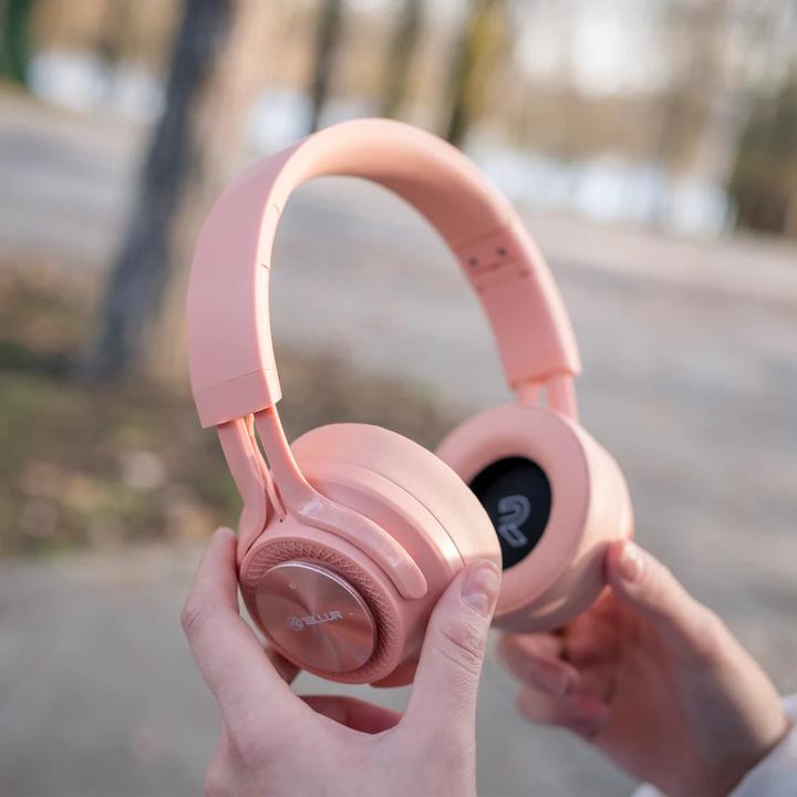 Actual product image Tellur Feel Bluetooth Over-Ear Headphones Pink (ANC, 15 h, Wireless)