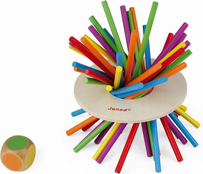 Actual product image Janod Crazy Sticks (German, Spanish, French, Dutch, Italian, English)