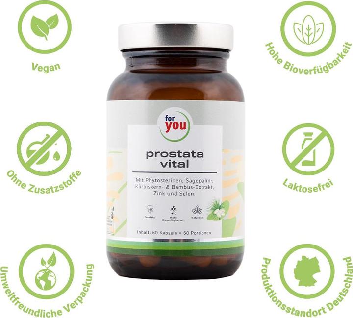 Actual product image For You prostate vital (60 Piece, Capsules, 44.50 g)