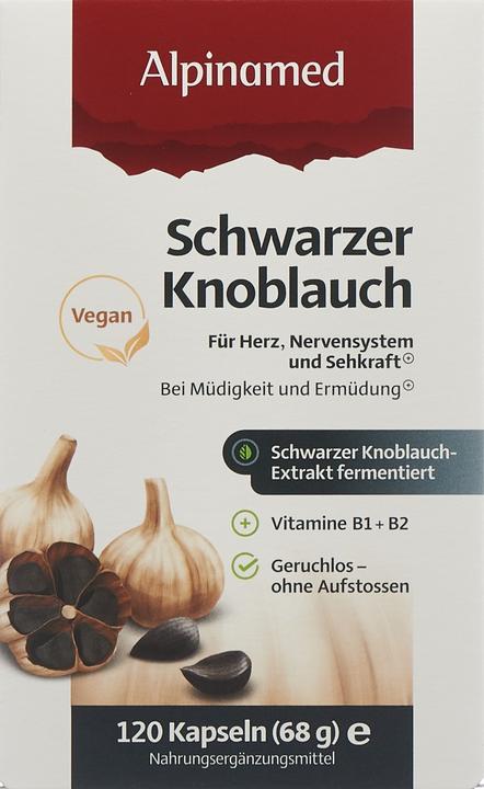 Produktbild Alpinamed Schwarzer Knoblauch (120 Stück, Kapseln, 103 g)