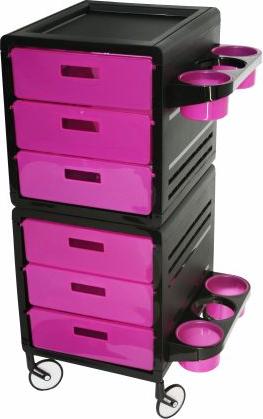 Comair Boy "Valerie" 6 kleine Schubladen Violett-schwarz