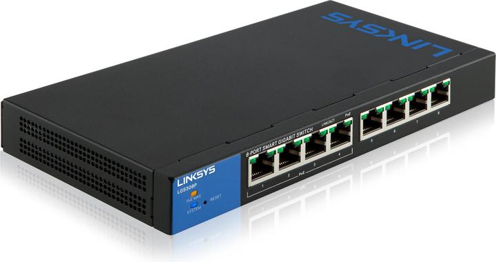 Actual product image Linksys Lgs308p (8 ports)