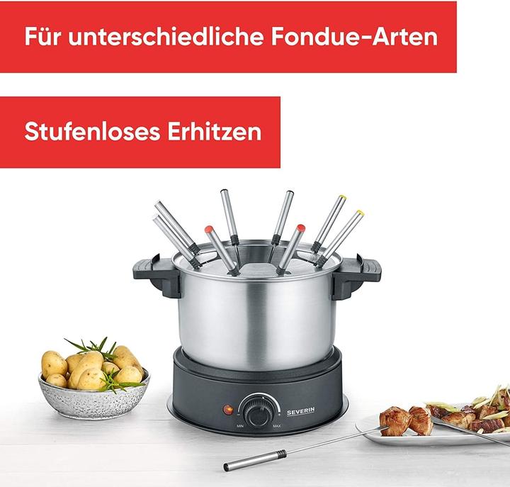 Image du produit Severin FO 2470 (Fondue au chocolat, Fondue au fromage, Fondue chinoise, Fondue bourguignonne)