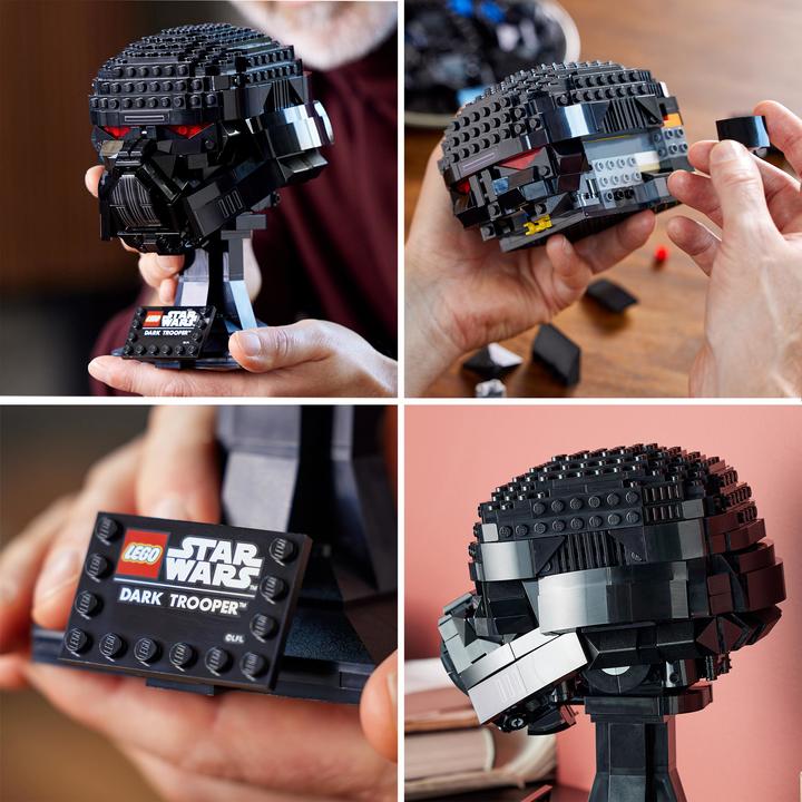 Actual product image LEGO Dark Trooper Helmet (75343, LEGO Rare Sets, LEGO Star Wars)