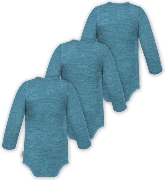 Immagine prodotto Normani Confezione da 3 body multipack per neonato in merino a maniche lunghe con bottoni - 9345 (50)