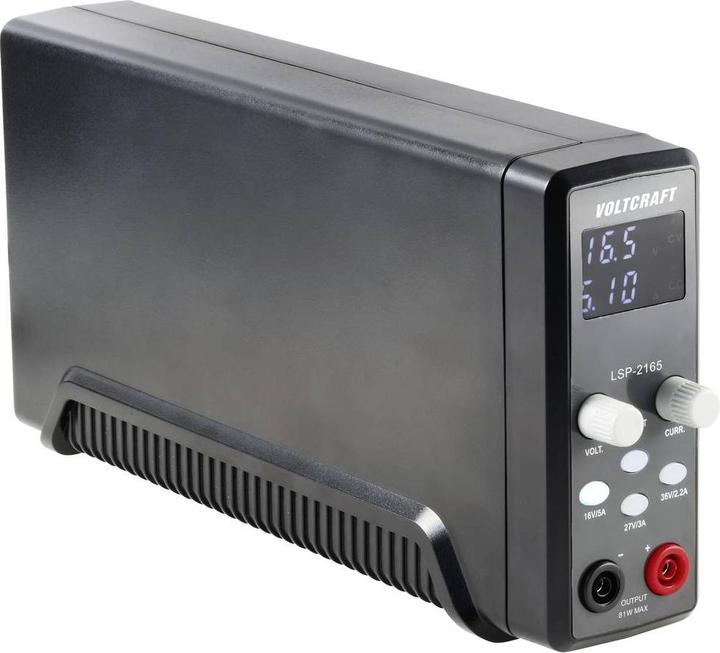 Actual product image Voltcraft LSP-2165 19 inch laboratory power supply, adjustable 0.1 - 36 V/DC 0.01 - 5A 80W slim design