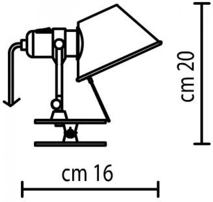 Immagine prodotto Artemide Tolomeo Micro Pinza (267 lm, E14)