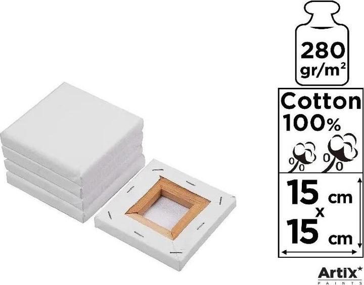 Produktbild Artix Mini-Leinwand 15x15cm 280g/m2 (15 x 15 cm)