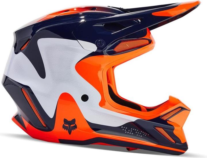 Fox HELMET 24 V3 REVISE NVY/ORG (55 - 56 cm)