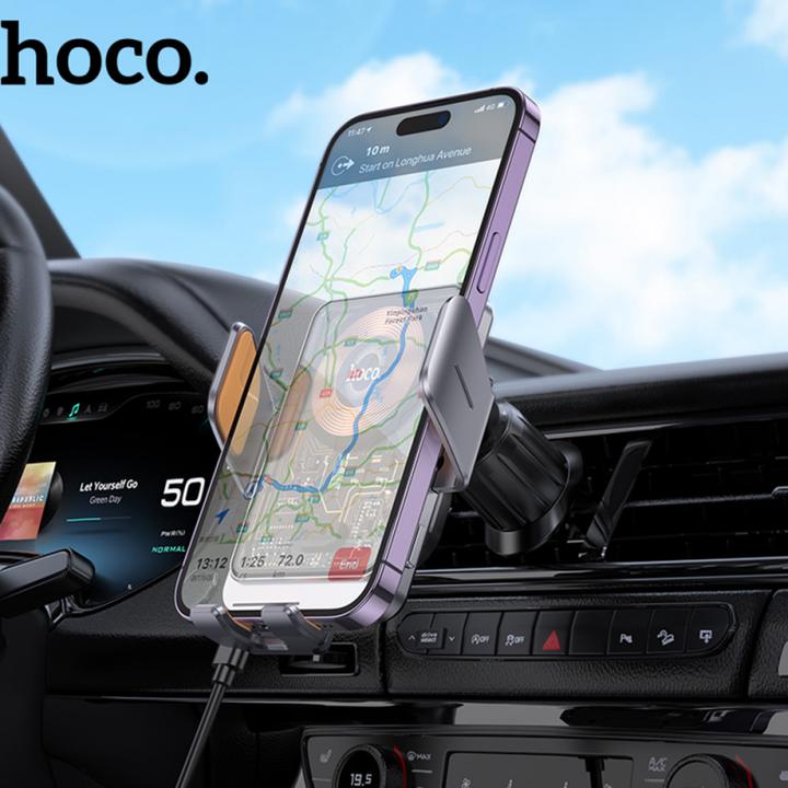 Produktbild Hoco 2 in 1 QI Wireless Fast Charge Autohalterung Ladestation