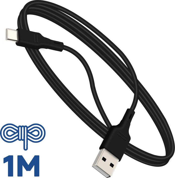 Produktbild USB / USB-C Lade- und Datenübertragungskabel (1 m, USB 3.2 Gen 1, 20 W)