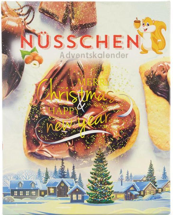 Produktbild Geschenkidee Adventskalender "Nüsschen" - Giotto, Raffaello & Friends