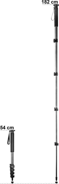 Actual product image mantona Basic UNA 44C Carbon monopod 182cm (Carbon)
