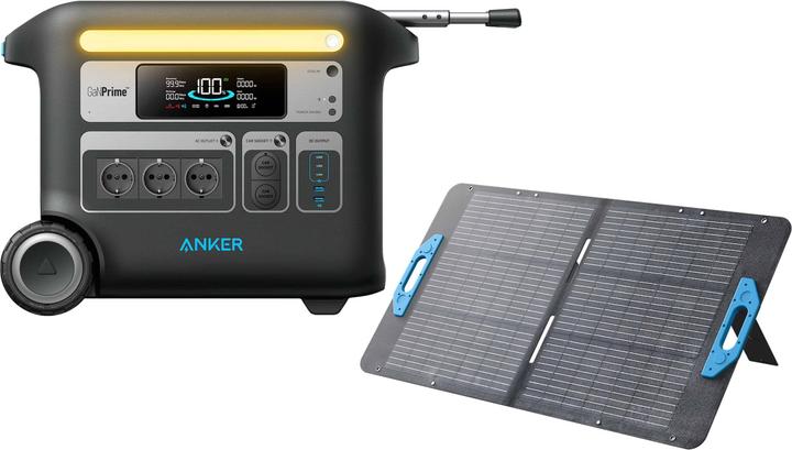 Anker SOLIX Powerstation F2000 + SOLIX Solarmodul PS100