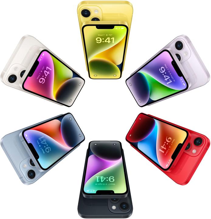 Productafbeelding Apple iPhone 14 (128 GB, Middernacht, 6.10", SIM + eSIM, 12 Mpx, 5G)