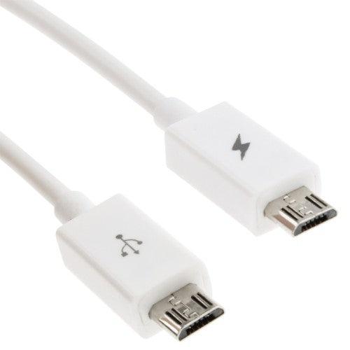 Actual product image Hermex Micro USB Android Cable Emergency Charging Cable Energy Transfer Charging Cable 25cm - White (0.20 m, USB 3.0)