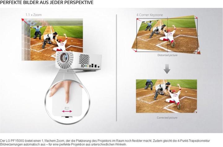 Produktbild LG Pf1500g (Full HD, 1400 lm, 1.4:1)