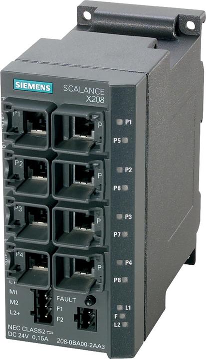Image du produit Siemens Simatic Net, Scalance X208,Managed Ie Sw (8 ports)