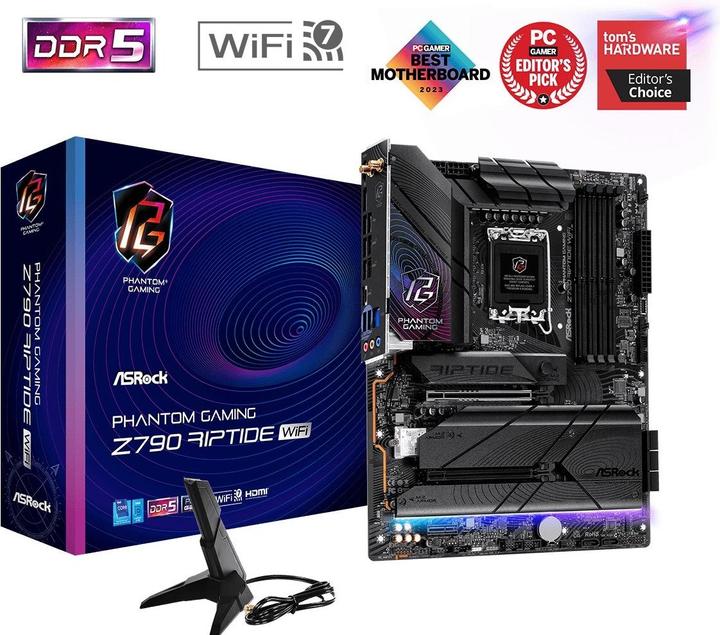 Produktbild AsRock Z890 Riptide WiFi (LGA 1851, Intel Z890, ATX)