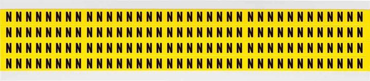 Image du produit Brady 3400-N, B-499, noir sur jaune, 6 x 9mm, lettre N, hauteur des caractères 6,3mm(25 K. á 144 E.) (0.60 cm)