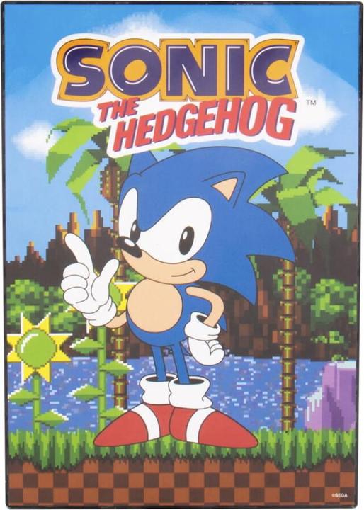 Produktbild Fizz Creations Sonic the Hedgehog Poster mit Leuchtfunktion (21 x 30 cm)