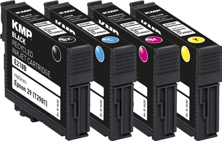 Image du produit KMP E218V Multipack BK/C/M/Y compatible avec Epson T 2986 (M, C, Y, CF)