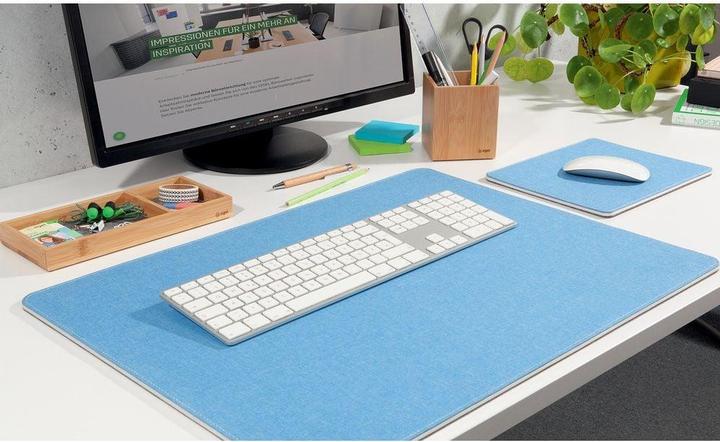 Produktbild Sigel Schreibunterlage Eyestyle, hellblau-dunkelgrau, Zwischenlage und Naht in Weiss, recyceltes PET, recy (600 x 450 mm)
