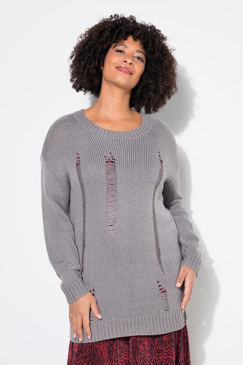 Produktbild Angel of Style Pullover, Loose Fit, Destroyed-Look (60)