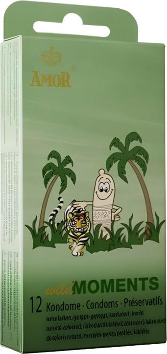 Amor Wild Moments" 12 préservatifs profilés avec rainures et picots (12 pcs)