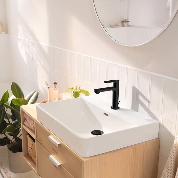 Produktbild hansgrohe HG Einhebel-Waschtischmischer Rebris S 110 CoolStart o AG mattschwarz