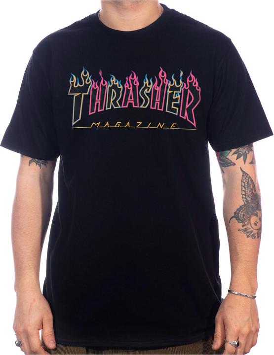 Immagine prodotto Thrasher Maglietta con logo al neon a doppia fiamma (M)