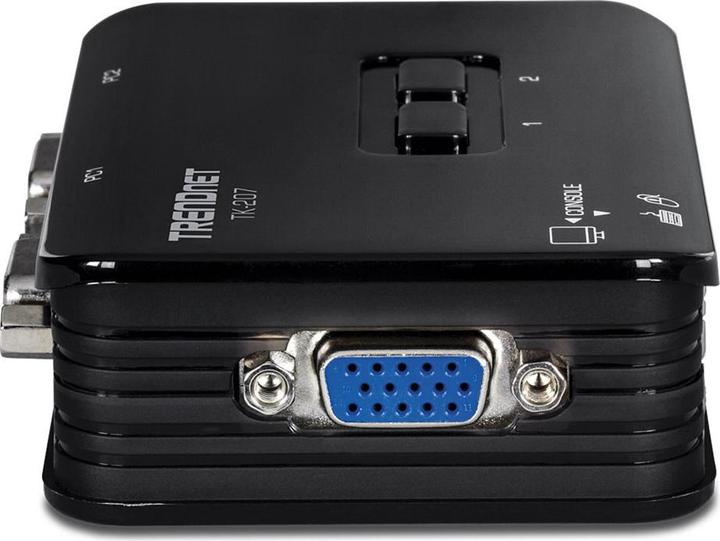 Actual product image Trendnet 2-Port USB KVM Switch w/Kit