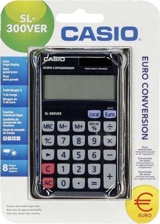 Image du produit Casio Sl-300 Ver (Piles, Cellules solaires)
