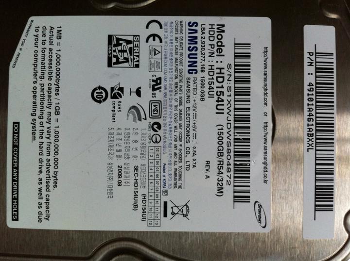 Produktbild Samsung HD154UI, EcoGreen (1.50 TB, 3.5")