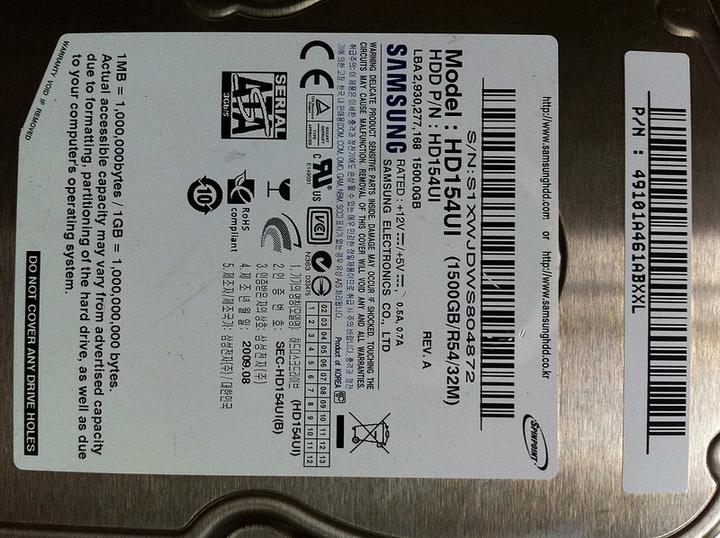 Produktbild Samsung HD154UI, EcoGreen (1.50 TB, 3.5")